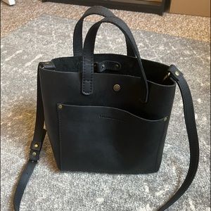 Portland Leather Crossbody Tote